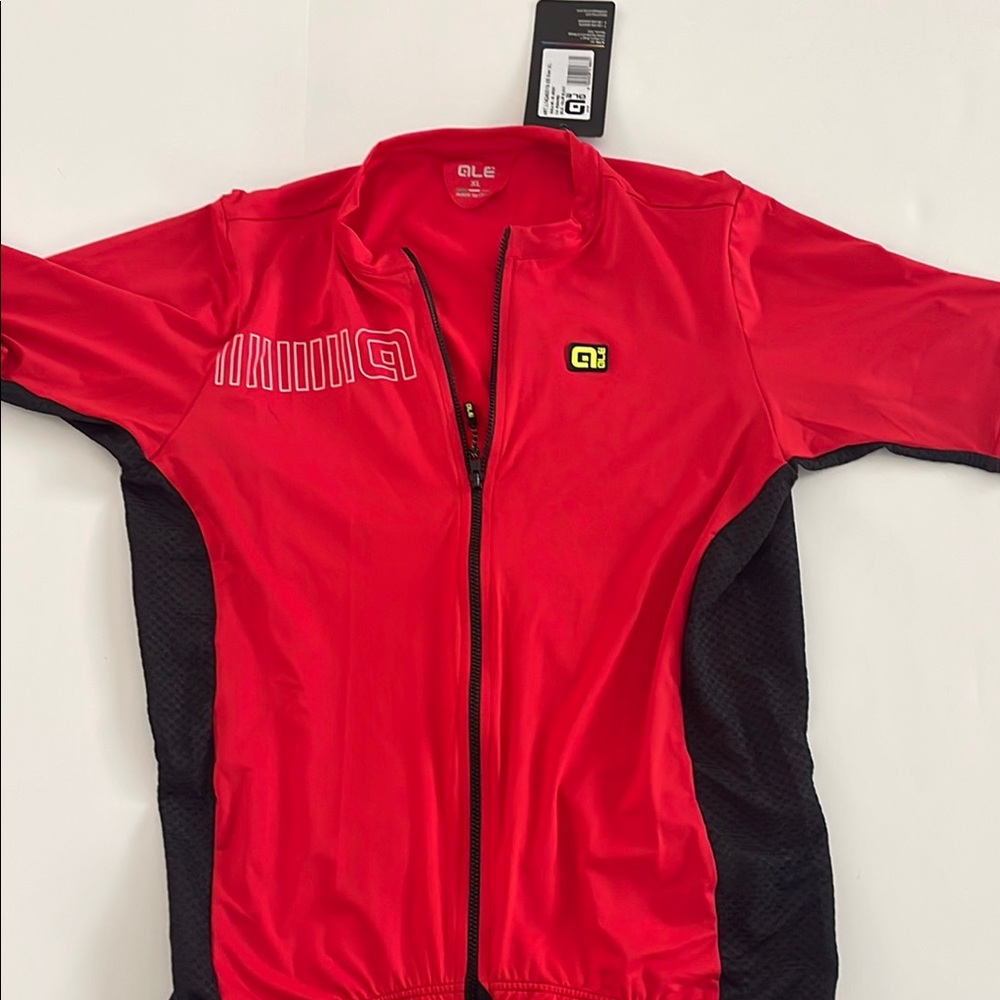 ALE Red and Black Cycling Jersey